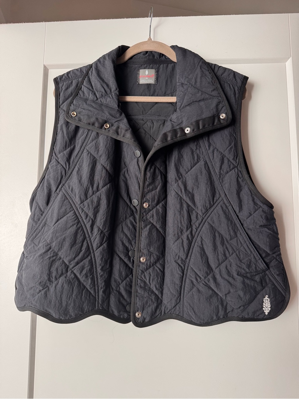 Free People Movement Vest Quilted, Black (size XS)